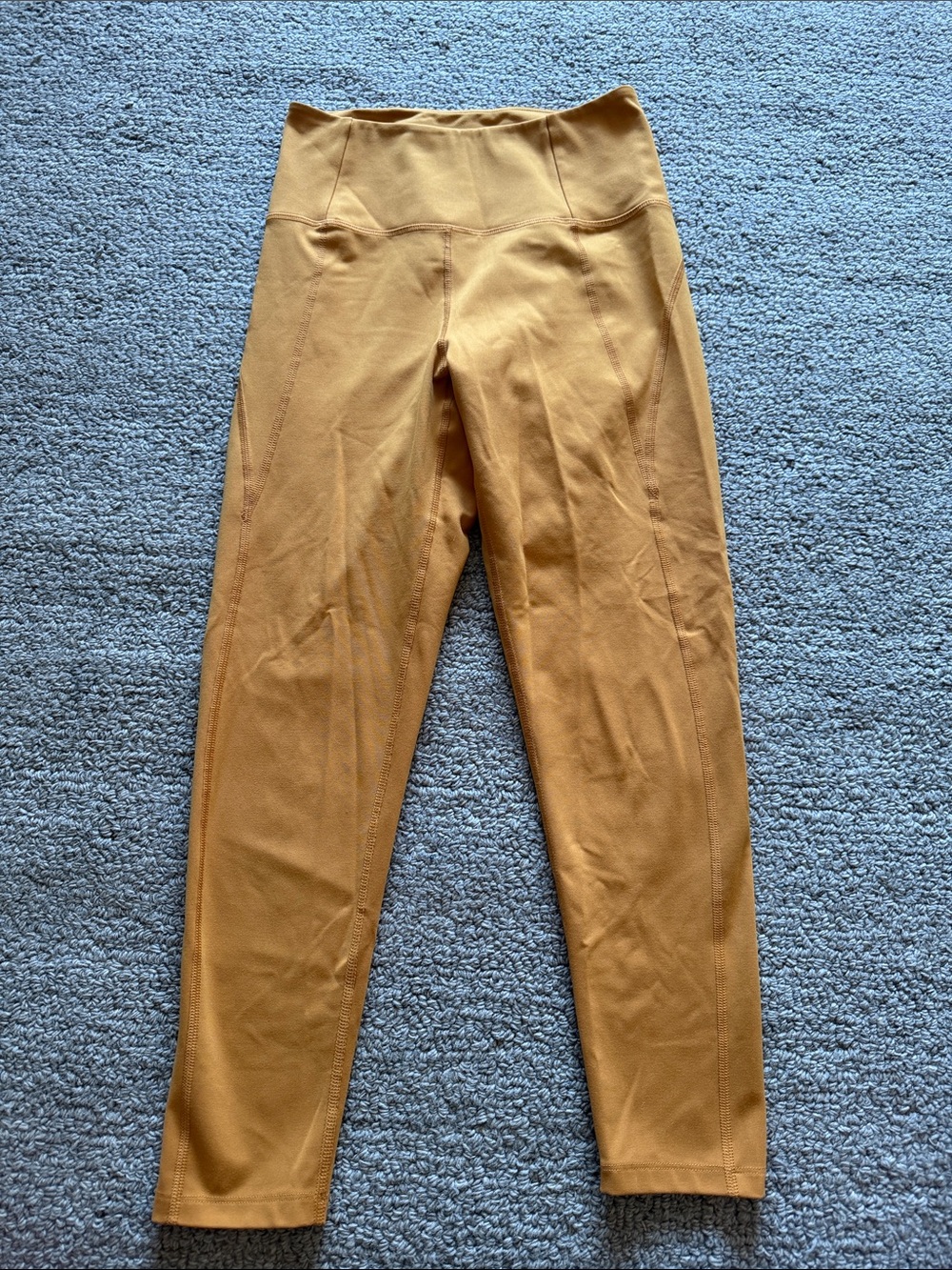 girlfriend collective Mustard Yellow High-Waist Leggings